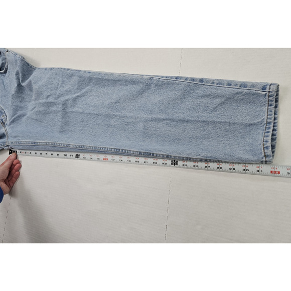 Vintage Levi’s 550 Orange Tab Jeans USA Fabric Mexico 36x32 90s Relaxed Tapered - Picture 3 of 14